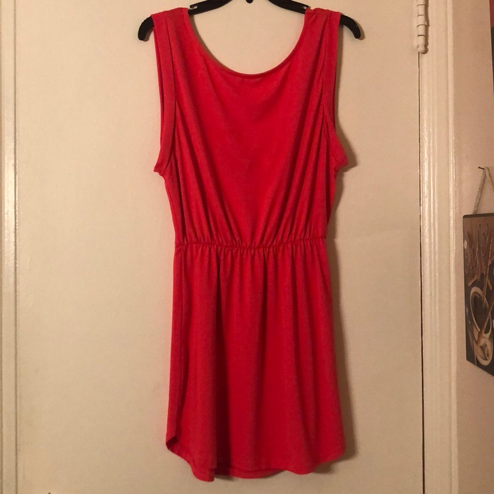 Bright pink summer dress